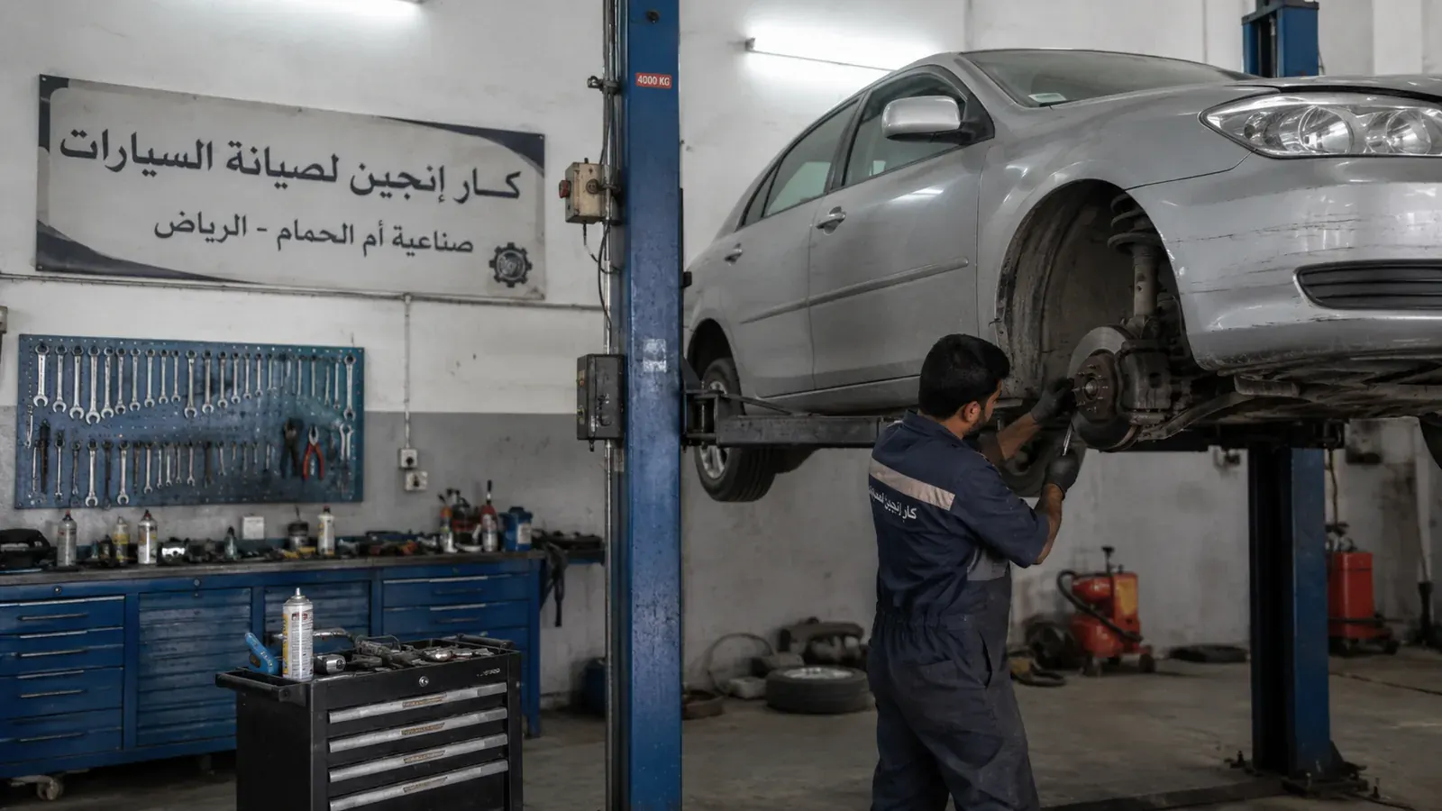 الصيانة الدورية في ورشة كار إنجين بالرياض